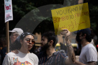 Anti-War Protesters Gather For Manhattan Rally And March Following U.S. Strikes On Iran 