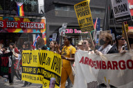 Anti-War Protesters Gather For Manhattan Rally And March Following U.S. Strikes On Iran 