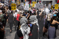 Anti-War Protesters Gather For Manhattan Rally And March Following U.S. Strikes On Iran 