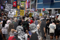 Anti-War Protesters Gather For Manhattan Rally And March Following U.S. Strikes On Iran 