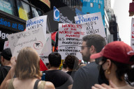Anti-War Protesters Gather For Manhattan Rally And March Following U.S. Strikes On Iran 