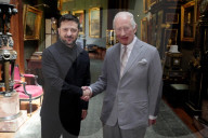 King Charles with Volodymyr Zelensky at Windsor Castle