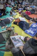 Protest Against NATO Military Spending Increase in Brussels, Belgium
