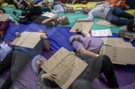 Protest Against NATO Military Spending Increase in Brussels, Belgium
