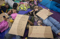 Protest Against NATO Military Spending Increase in Brussels, Belgium
