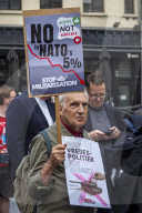 Protest Against NATO Military Spending Increase in Brussels, Belgium