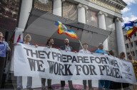 Protest Against NATO Military Spending Increase in Brussels, Belgium