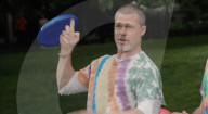 Brad Pitt revs up for F1 movie premiere with frisbee