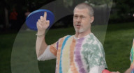 Brad Pitt revs up for F1 movie premiere with frisbee