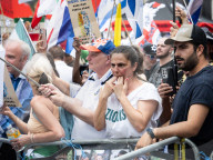 Stop The Hate pro Israel rally countering the Palestine Solidarity Campaign regular march through London, UK.