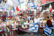 Stop The Hate pro Israel rally countering the Palestine Solidarity Campaign regular march through London, UK.