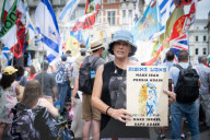 Stop The Hate pro Israel rally countering the Palestine Solidarity Campaign regular march through London, UK.