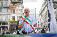 Stop The Hate pro Israel rally countering the Palestine Solidarity Campaign regular march through London, UK.
