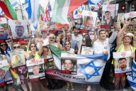 Stop The Hate pro Israel rally countering the Palestine Solidarity Campaign regular march through London, UK.