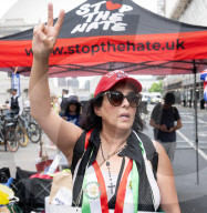 Stop The Hate pro Israel rally countering the Palestine Solidarity Campaign regular march through London, UK.