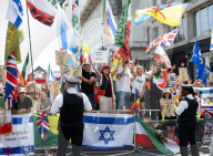 Stop The Hate pro Israel rally countering the Palestine Solidarity Campaign regular march through London, UK.