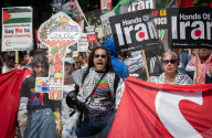 Stop The Hate pro Israel rally countering the Palestine Solidarity Campaign regular march through London, UK.