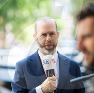 Guests departing Sunday with Laura Kuenssberg at the BBC, Broadcasting House, London, UK. 