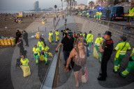 Clearing And Cleaning Of Barcelona Beaches After St. John's Eve.