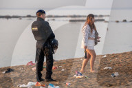 Clearing And Cleaning Of Barcelona Beaches After St. John's Eve.