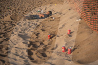 Clearing And Cleaning Of Barcelona Beaches After St. John's Eve.