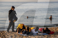Clearing And Cleaning Of Barcelona Beaches After St. John's Eve.