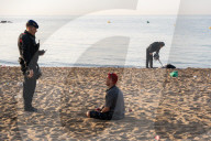 Clearing And Cleaning Of Barcelona Beaches After St. John's Eve.