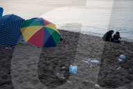 Clearing And Cleaning Of Barcelona Beaches After St. John's Eve.