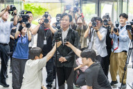 Labor Minister Nominee Kim Young-hoon Arrives At Confirmation Hearing Office In Seoul