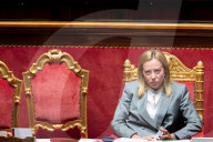 Premier Giorgia Meloni Addresses The Senate Ahead Of European Council Meeting