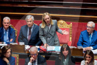 Premier Giorgia Meloni Addresses The Senate Ahead Of European Council Meeting