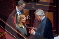 Premier Giorgia Meloni Addresses The Senate Ahead Of European Council Meeting