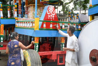 Preparation For Rath Yatra Festival In India.