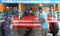 Preparation For Rath Yatra Festival In India.