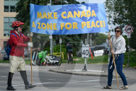 Anti-NATO Protest Held In Edmonton Amid Global Summit