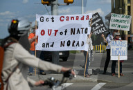 Anti-NATO Protest Held In Edmonton Amid Global Summit