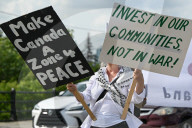 Anti-NATO Protest Held In Edmonton Amid Global Summit