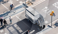 Four wheeled delivery ebike designed for cycle lanes 
