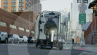 Four wheeled delivery ebike designed for cycle lanes 