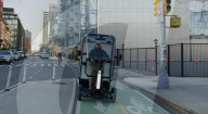 Four wheeled delivery ebike designed for cycle lanes 
