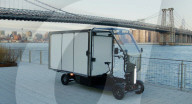 Four wheeled delivery ebike designed for cycle lanes 