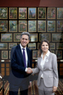 Secretary of State for Energy Security and Net Zero Ed Miliband visits Kew Gardens during London Climate Action Week