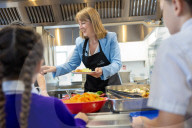 Rachel Reeves UK Chancellor of the Exchequer visits Elaine Primary School in Kent