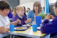 Rachel Reeves UK Chancellor of the Exchequer visits Elaine Primary School in Kent