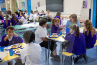 Rachel Reeves UK Chancellor of the Exchequer visits Elaine Primary School in Kent