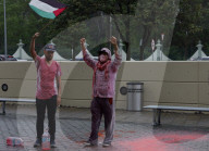 Blood Protest Against Israel