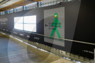 Construction Signs And Pedestrian Tunnel At Stuttgart Main Station