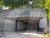 Entrance To Munich Subway Station Thalkirchen