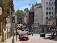 Street Blocked By Police After Accident