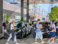 Taxi Queue At Central Station Vienna